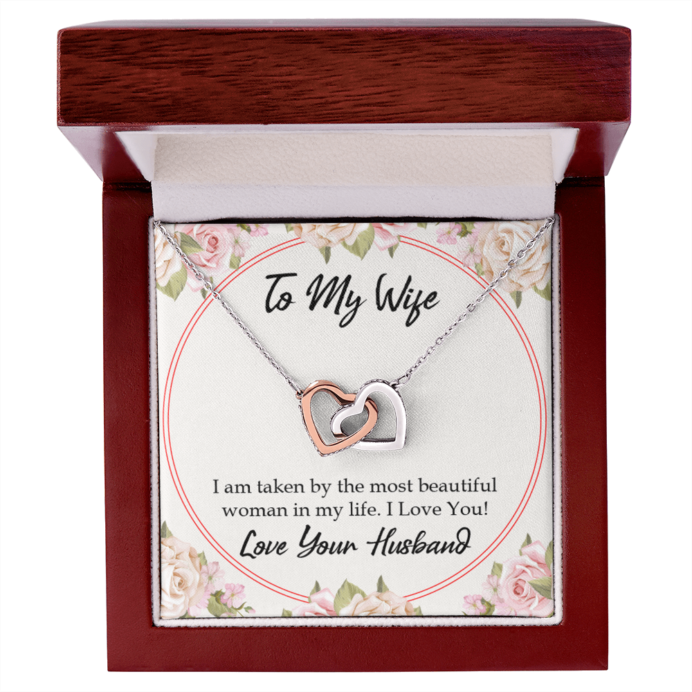 To My Wife Taken by The Most Beautiful Woman Inseparable Necklace-Express Your Love Gifts