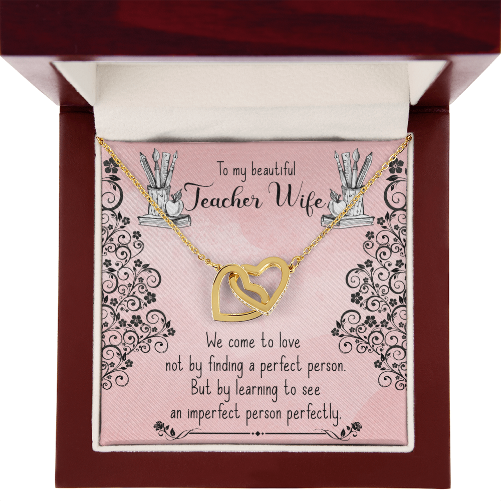 To My Wife Teacher Wife Inseparable Necklace-Express Your Love Gifts