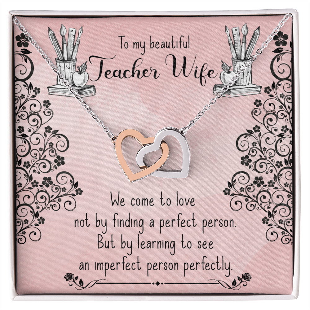 To My Wife Teacher Wife Inseparable Necklace-Express Your Love Gifts