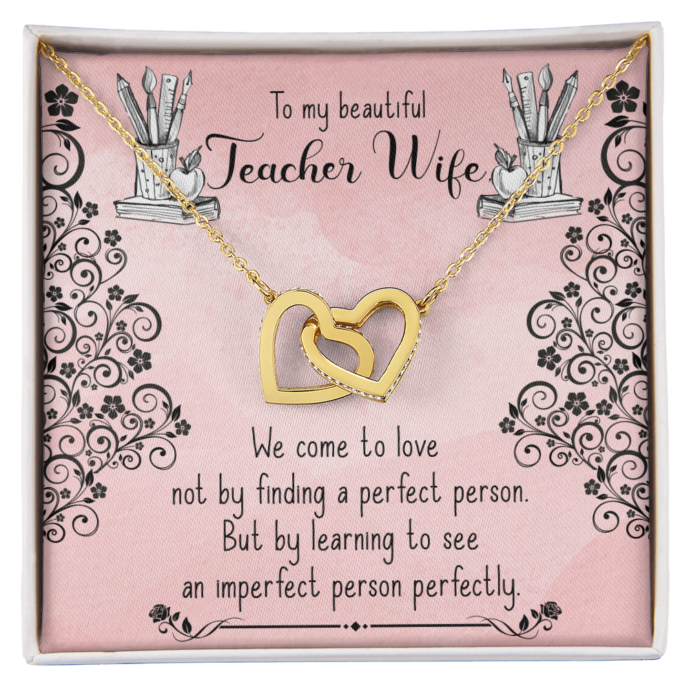 To My Wife Teacher Wife Inseparable Necklace-Express Your Love Gifts