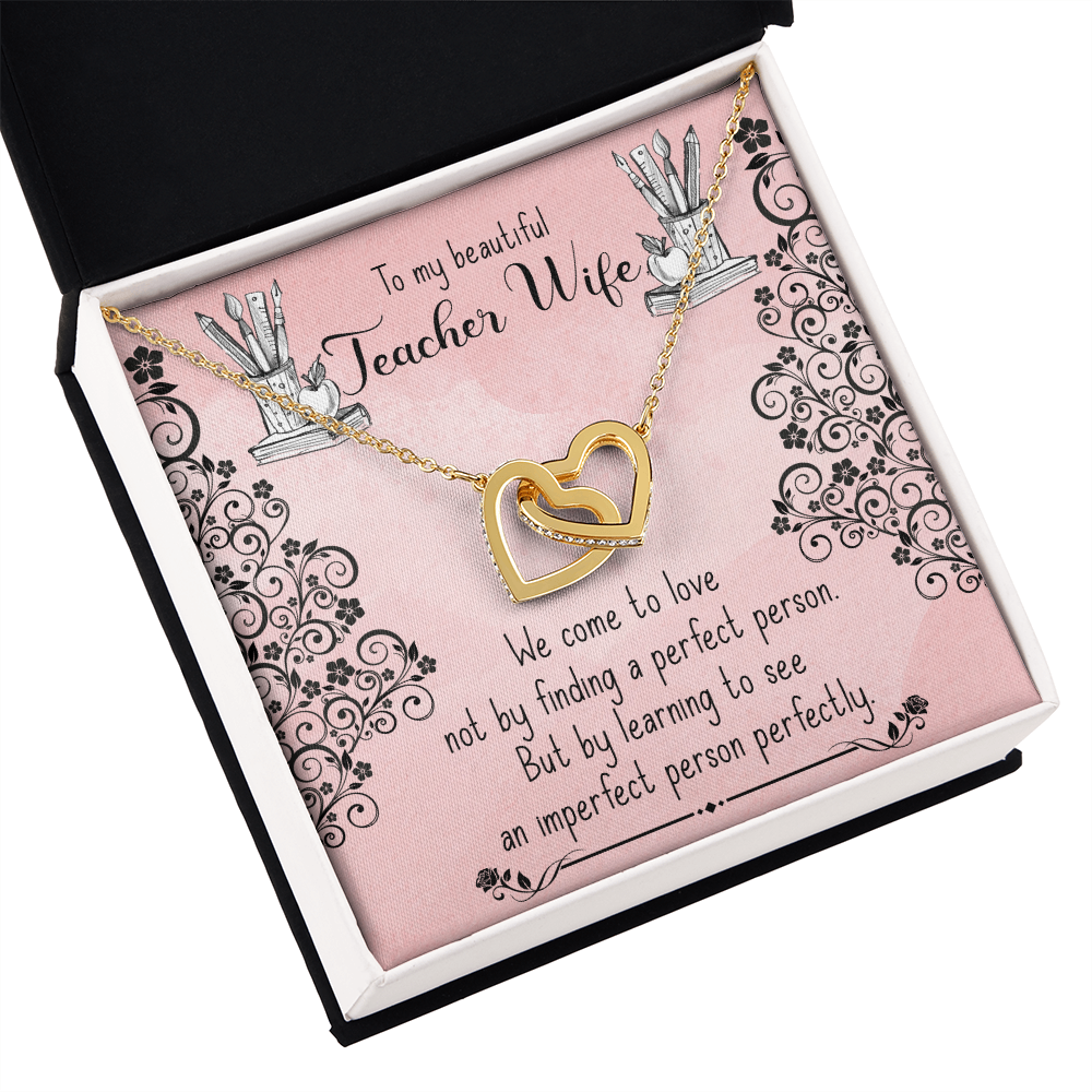 To My Wife Teacher Wife Inseparable Necklace-Express Your Love Gifts