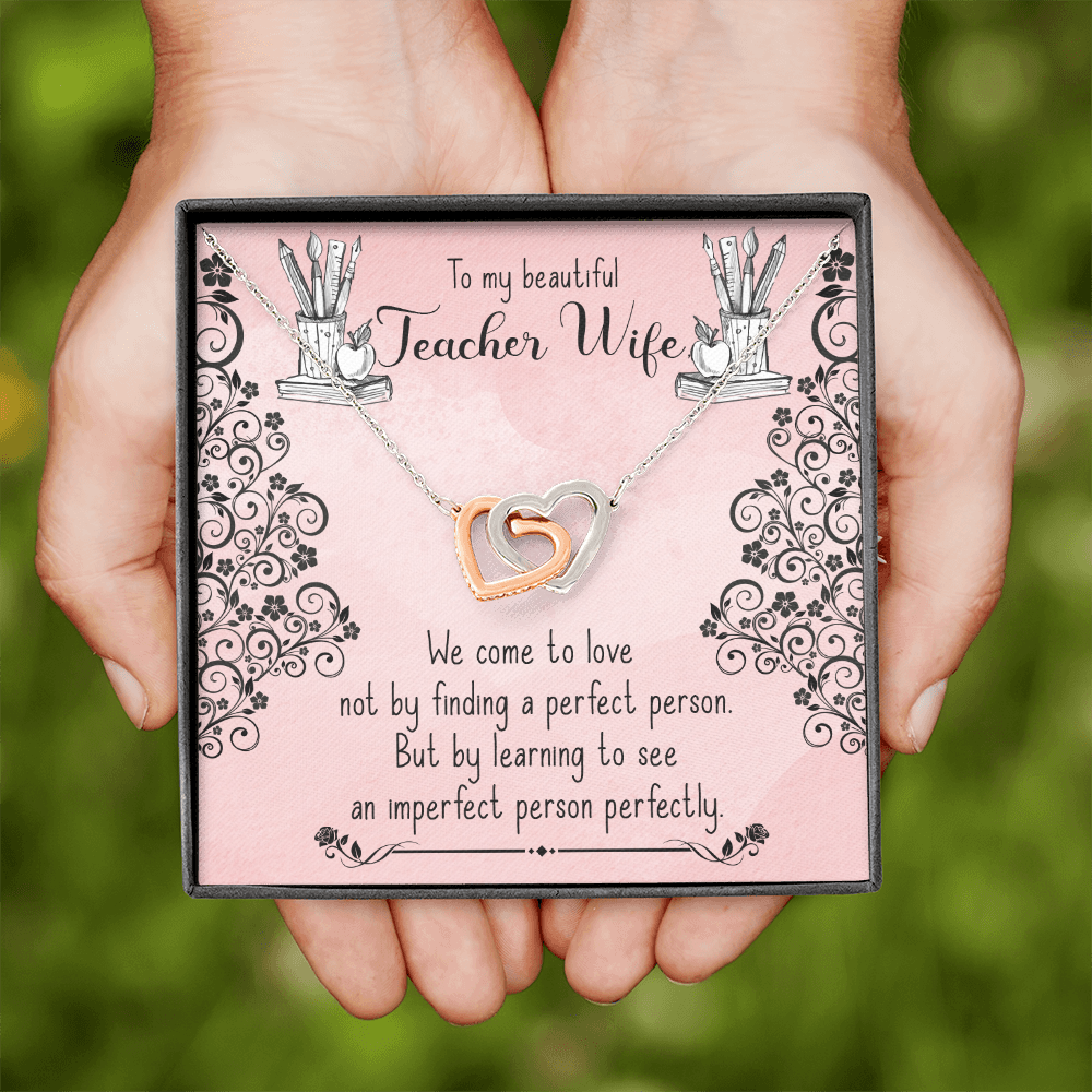 To My Wife Teacher Wife Inseparable Necklace-Express Your Love Gifts