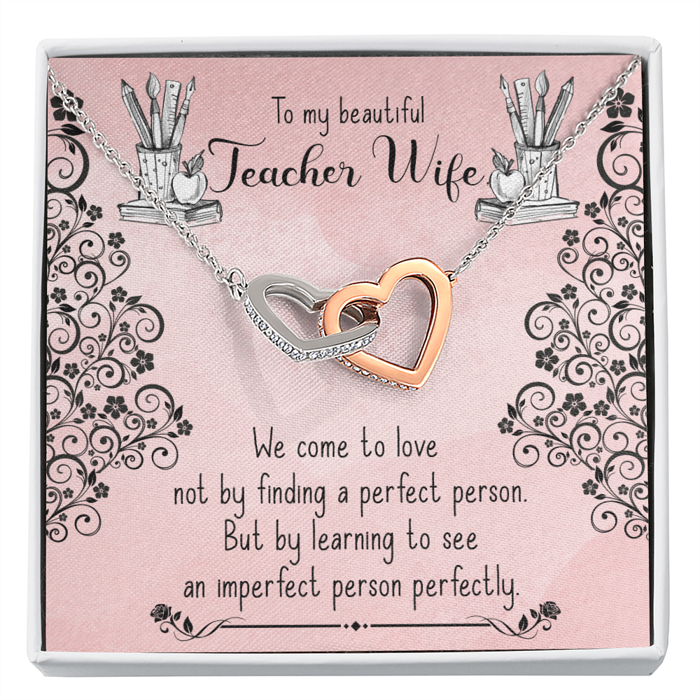 To My Wife Teacher Wife Inseparable Necklace-Express Your Love Gifts