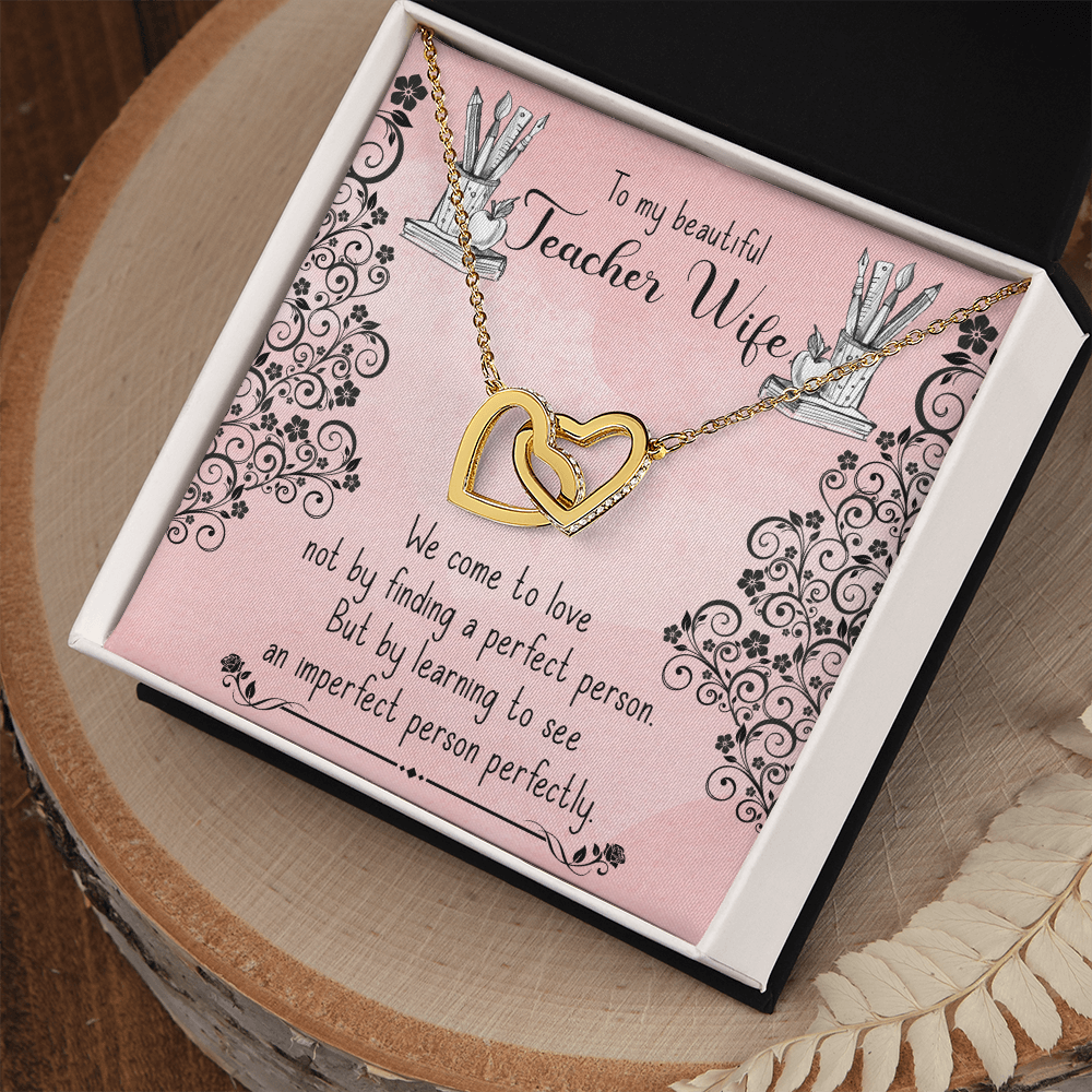 To My Wife Teacher Wife Inseparable Necklace-Express Your Love Gifts