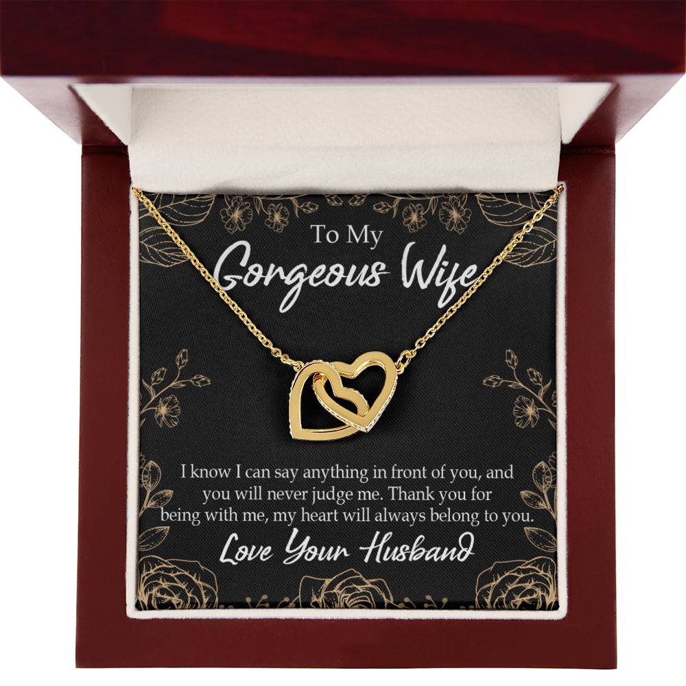 To My Wife Thank You For Being With Me Inseparable Necklace-Express Your Love Gifts