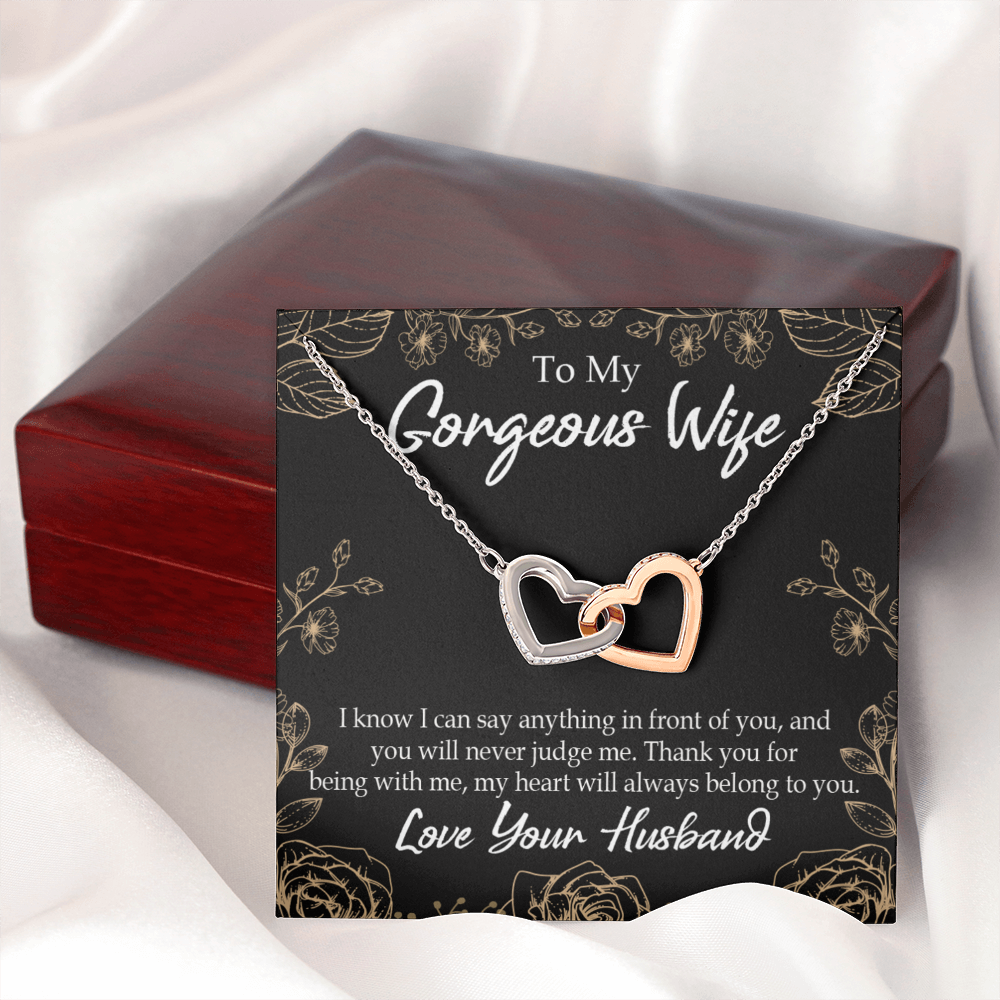 To My Wife Thank You For Being With Me Inseparable Necklace-Express Your Love Gifts