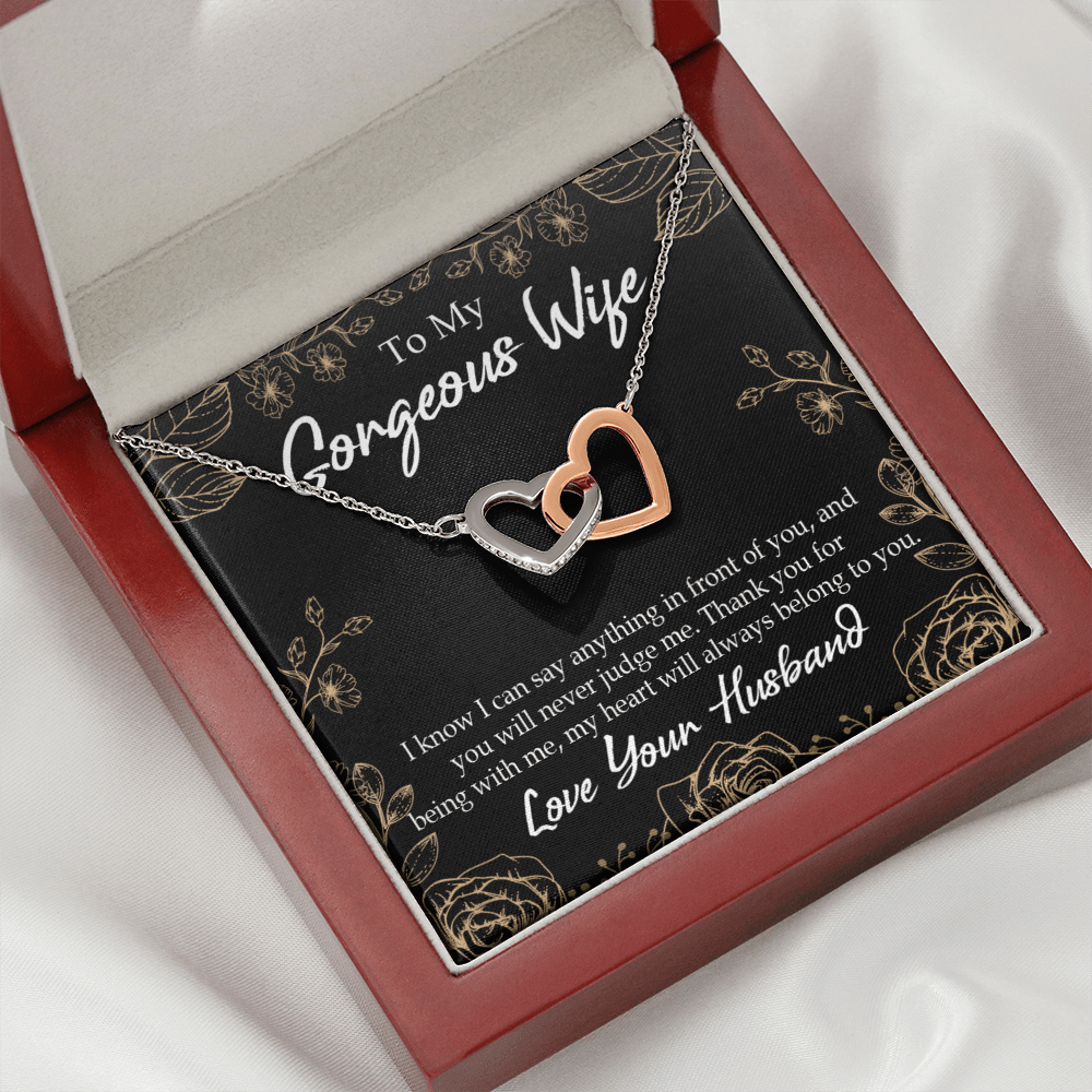 To My Wife Thank You For Being With Me Inseparable Necklace-Express Your Love Gifts