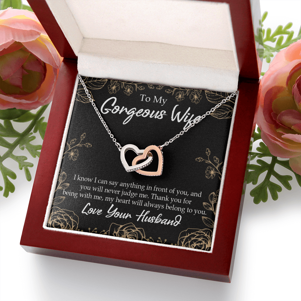 To My Wife Thank You For Being With Me Inseparable Necklace-Express Your Love Gifts