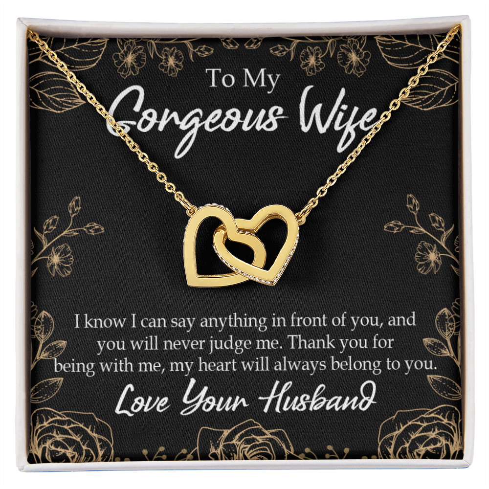 To My Wife Thank You For Being With Me Inseparable Necklace-Express Your Love Gifts