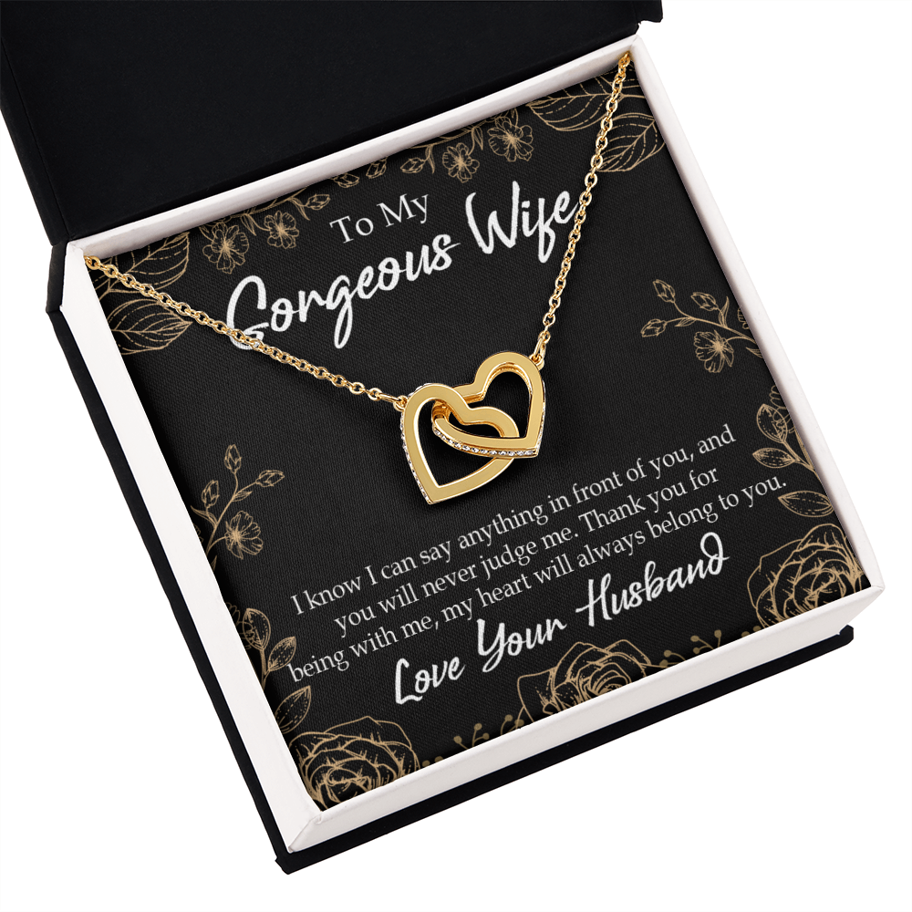 To My Wife Thank You For Being With Me Inseparable Necklace-Express Your Love Gifts