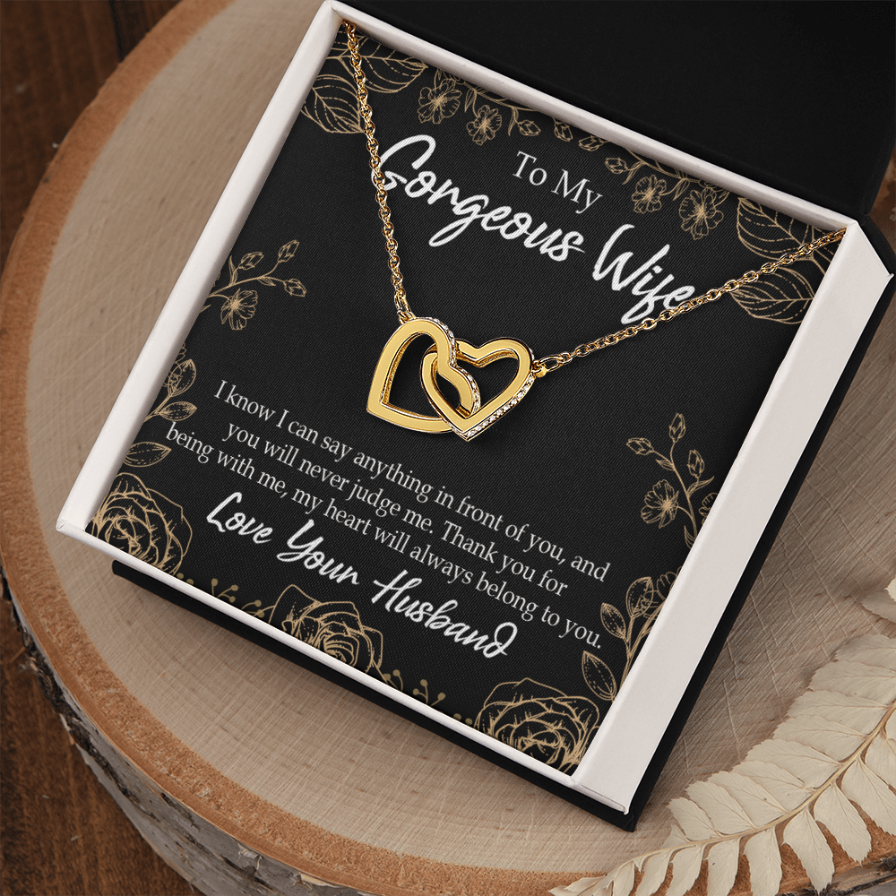 To My Wife Thank You For Being With Me Inseparable Necklace-Express Your Love Gifts