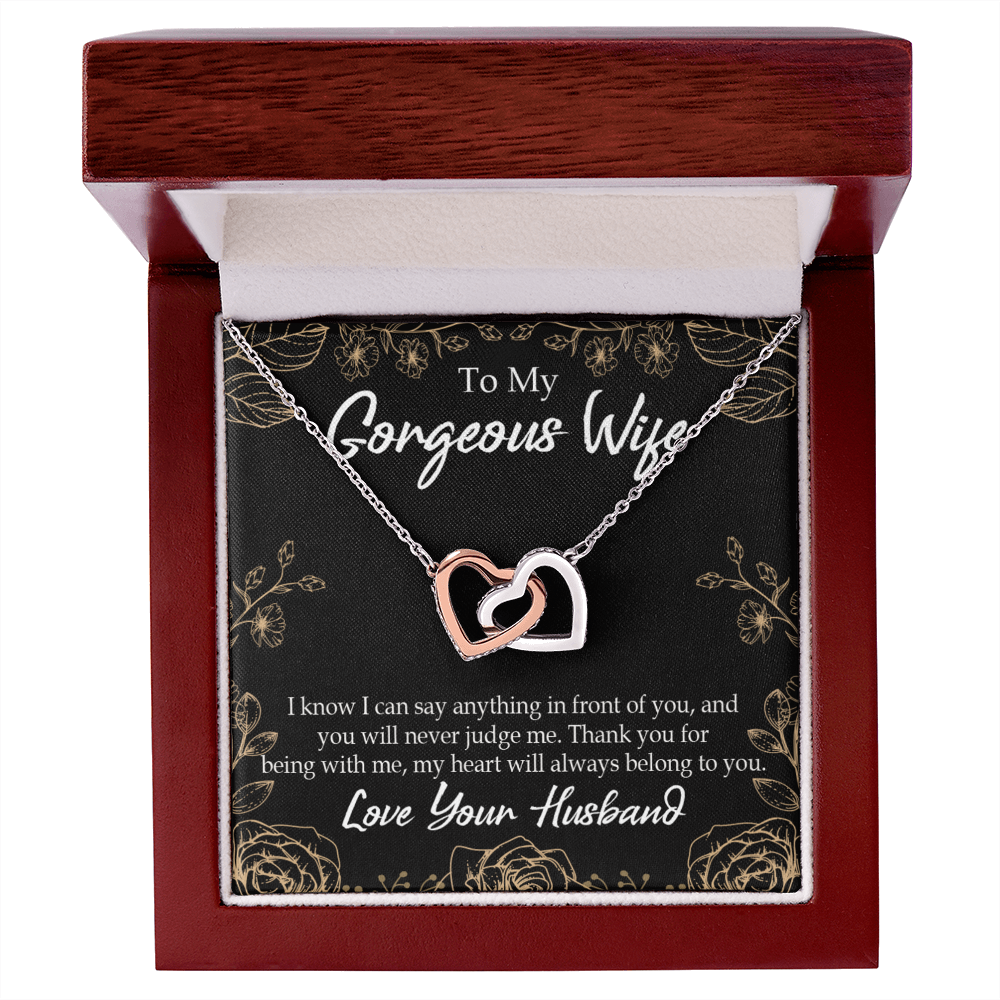 To My Wife Thank You For Being With Me Inseparable Necklace-Express Your Love Gifts