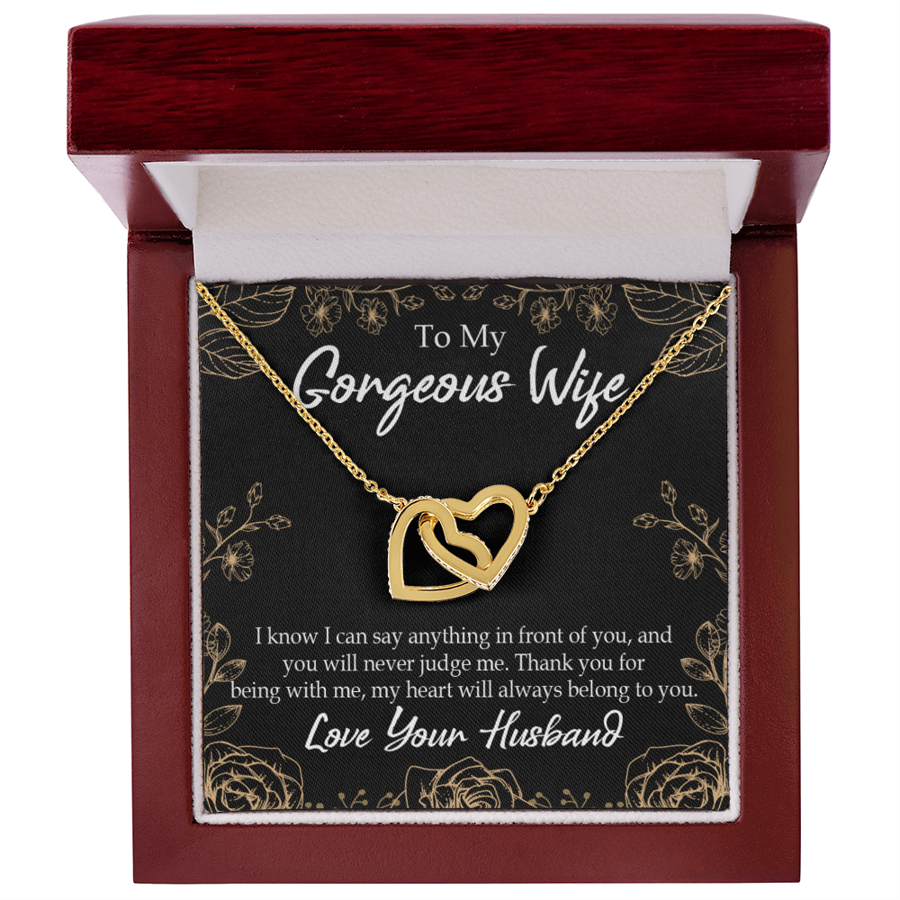 To My Wife Thank You For Being With Me Inseparable Necklace-Express Your Love Gifts