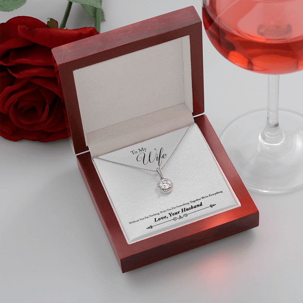 To My Wife Together We're Everything Eternal Hope Necklace Message Card-Express Your Love Gifts