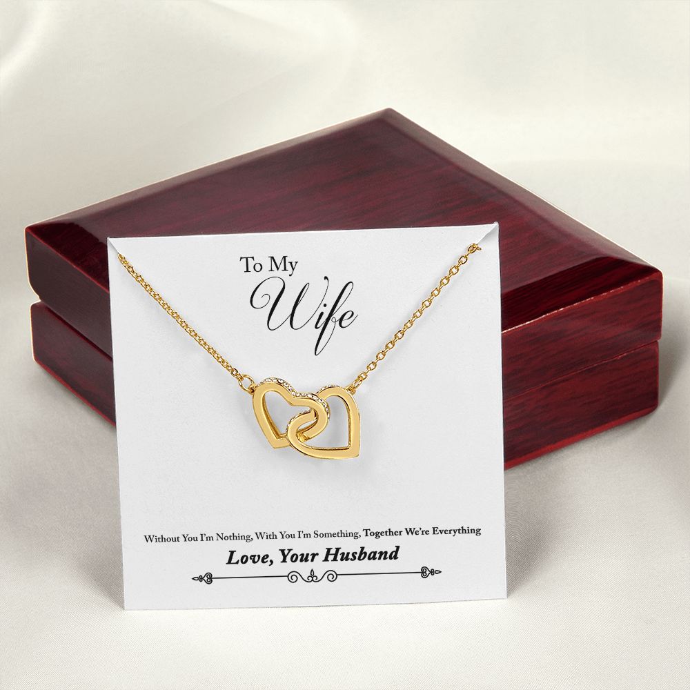 To My Wife Together We're Everything Inseparable Necklace-Express Your Love Gifts