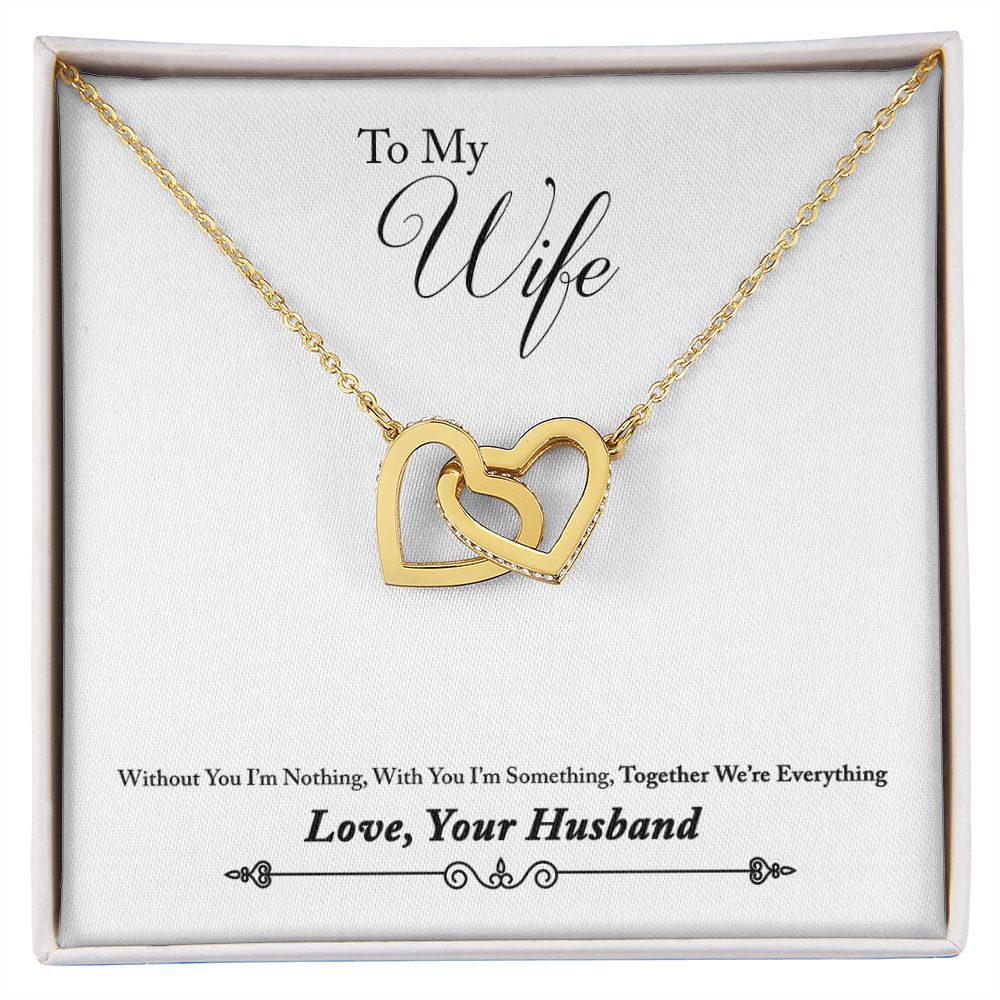 To My Wife Together We're Everything Inseparable Necklace-Express Your Love Gifts