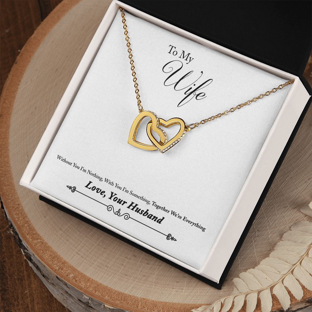 To My Wife Together We're Everything Inseparable Necklace-Express Your Love Gifts