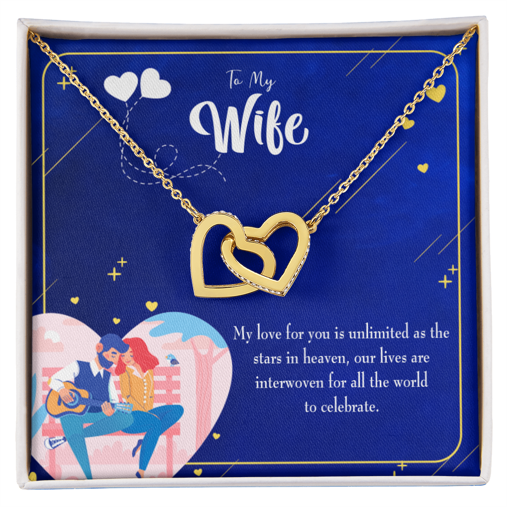 To My Wife Unlimited Love Inseparable Necklace-Express Your Love Gifts