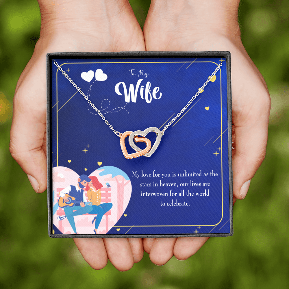 To My Wife Unlimited Love Inseparable Necklace-Express Your Love Gifts