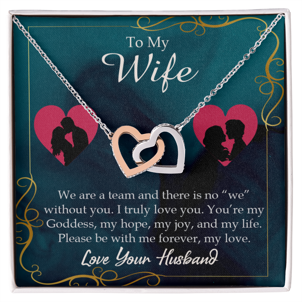 To My Wife We Are a Team Inseparable Necklace-Express Your Love Gifts