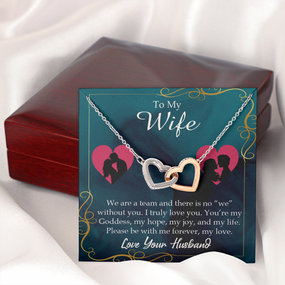 To My Wife We Are a Team Inseparable Necklace-Express Your Love Gifts