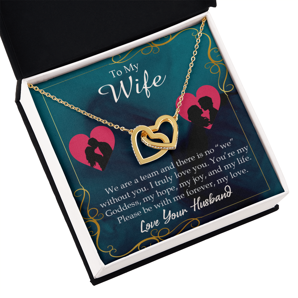 To My Wife We Are a Team Inseparable Necklace-Express Your Love Gifts