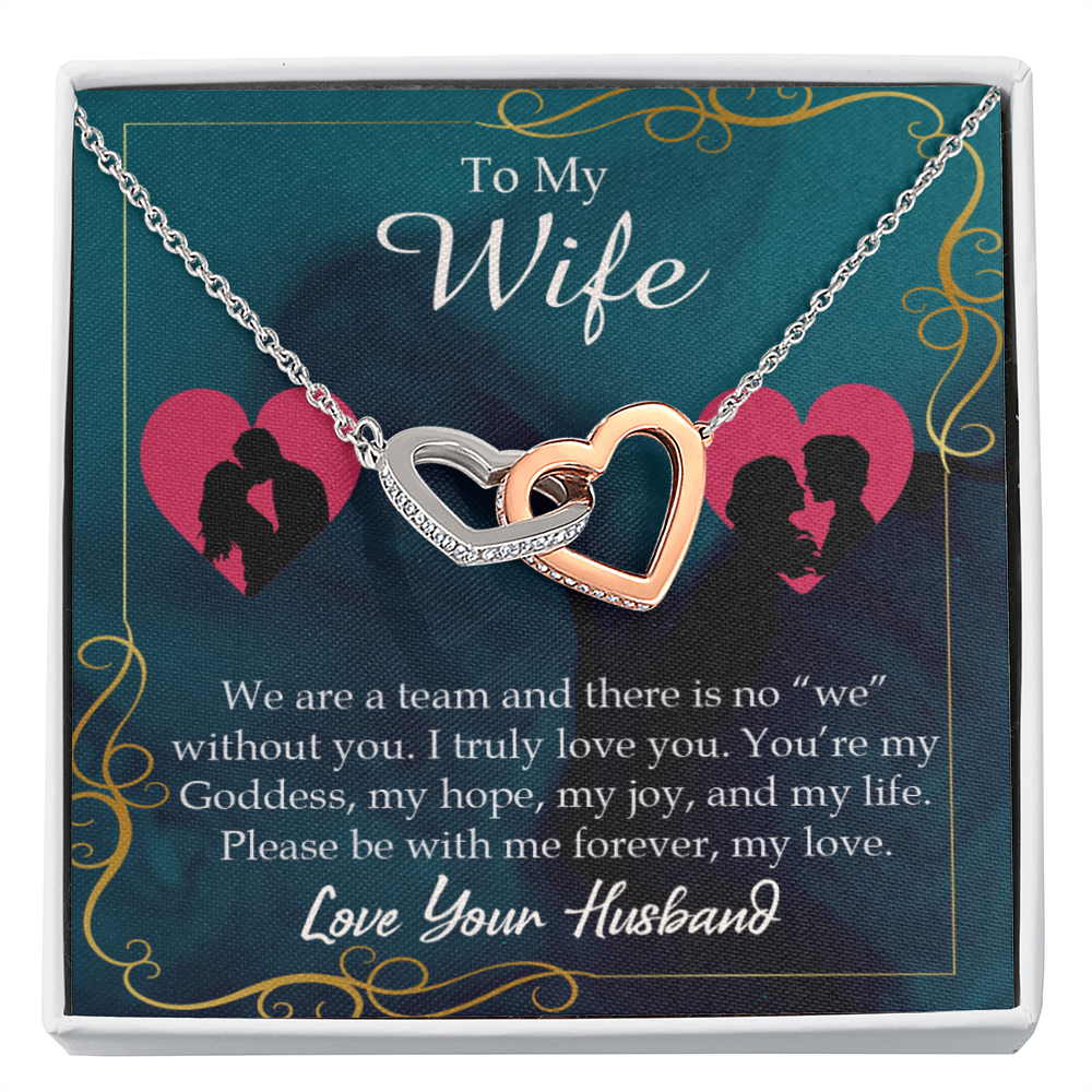 To My Wife We Are a Team Inseparable Necklace-Express Your Love Gifts