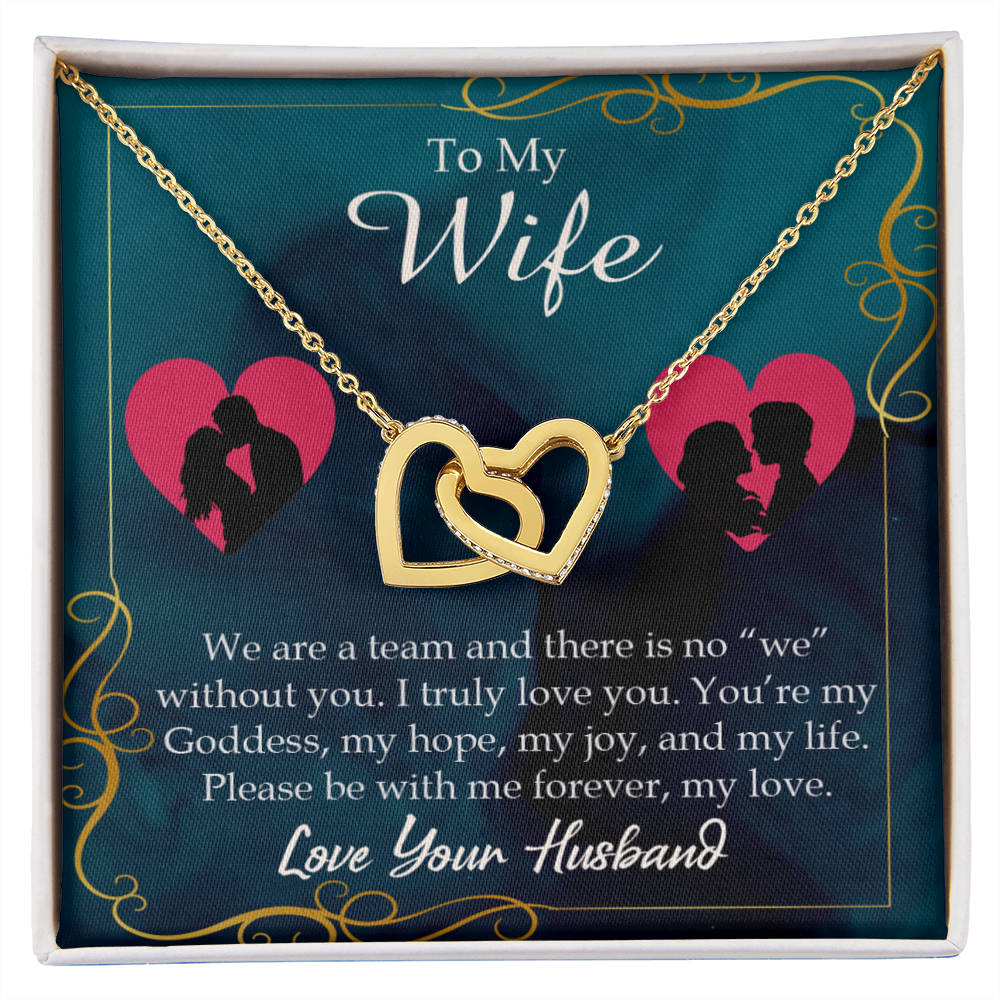 To My Wife We Are a Team Inseparable Necklace-Express Your Love Gifts