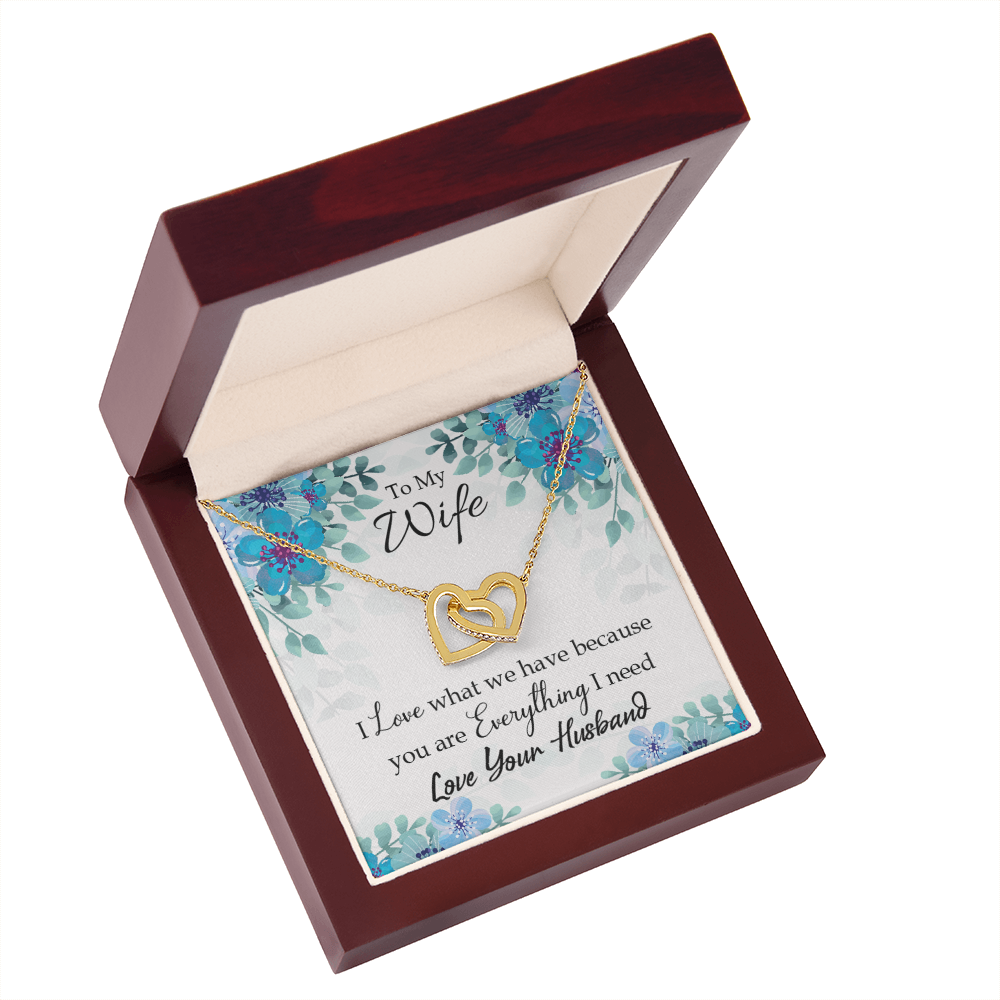 To My Wife When You Love Inseparable Necklace-Express Your Love Gifts