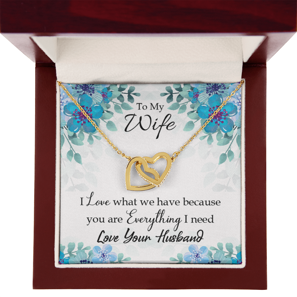 To My Wife When You Love Inseparable Necklace-Express Your Love Gifts