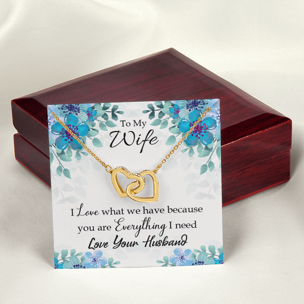 To My Wife When You Love Inseparable Necklace-Express Your Love Gifts