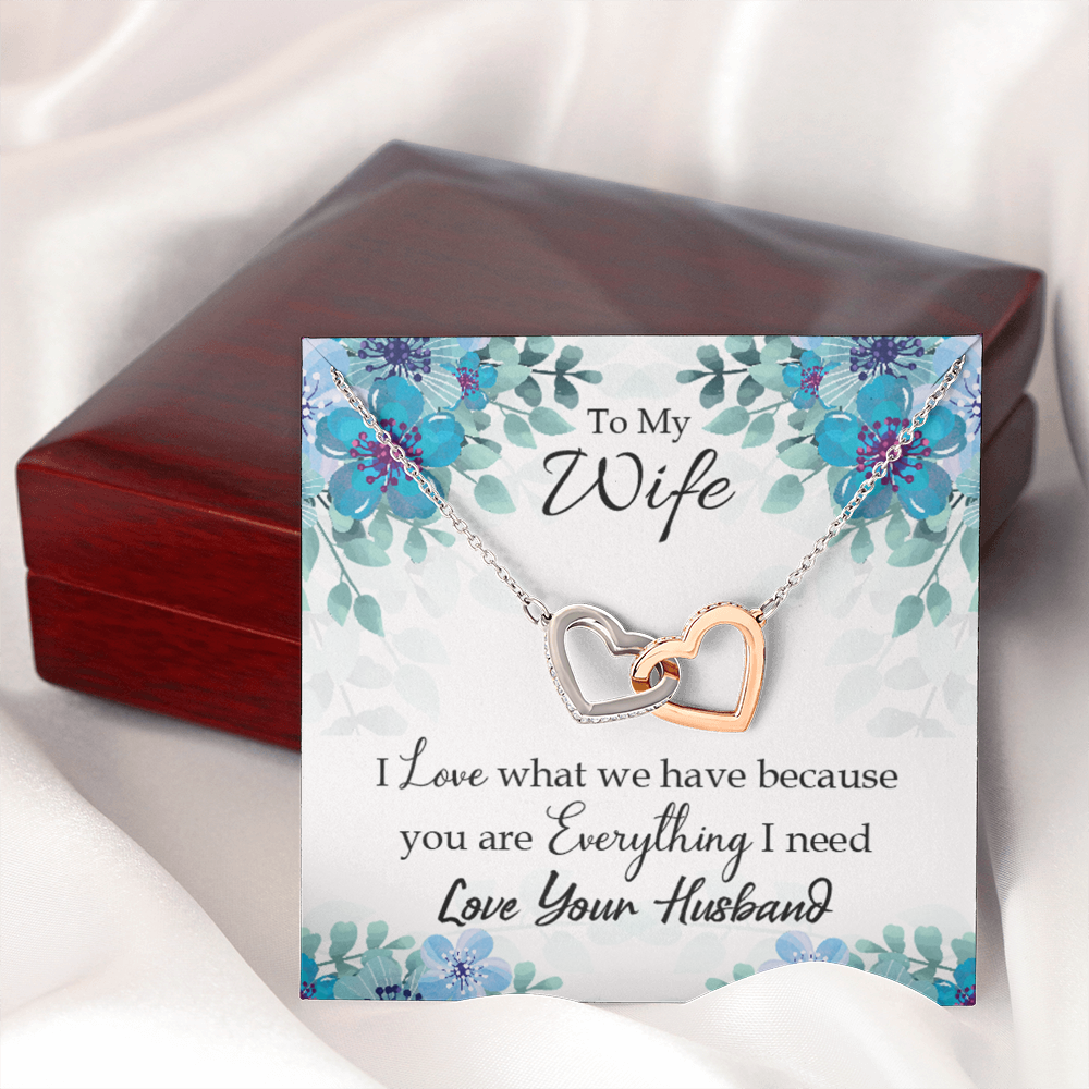 To My Wife When You Love Inseparable Necklace-Express Your Love Gifts