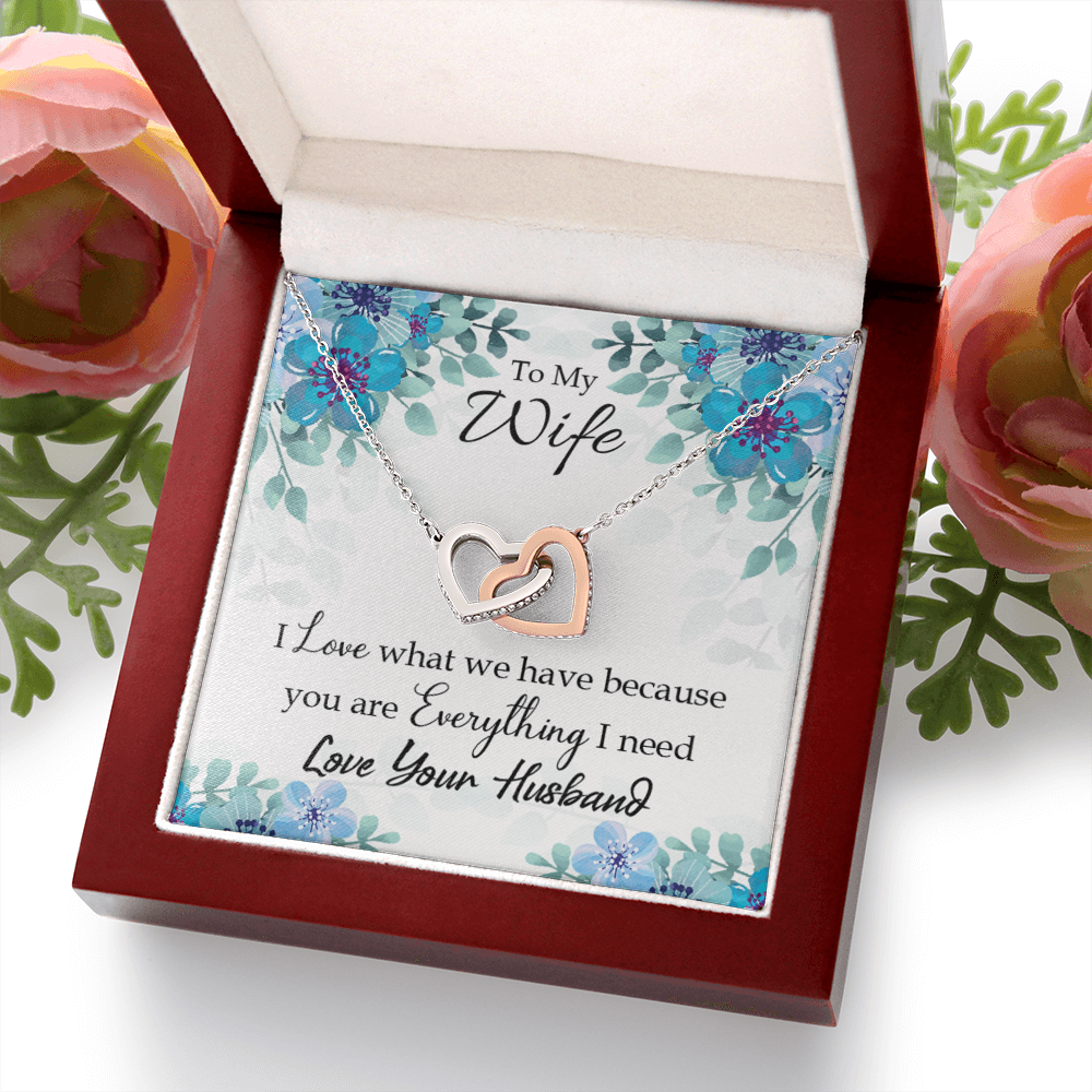 To My Wife When You Love Inseparable Necklace-Express Your Love Gifts