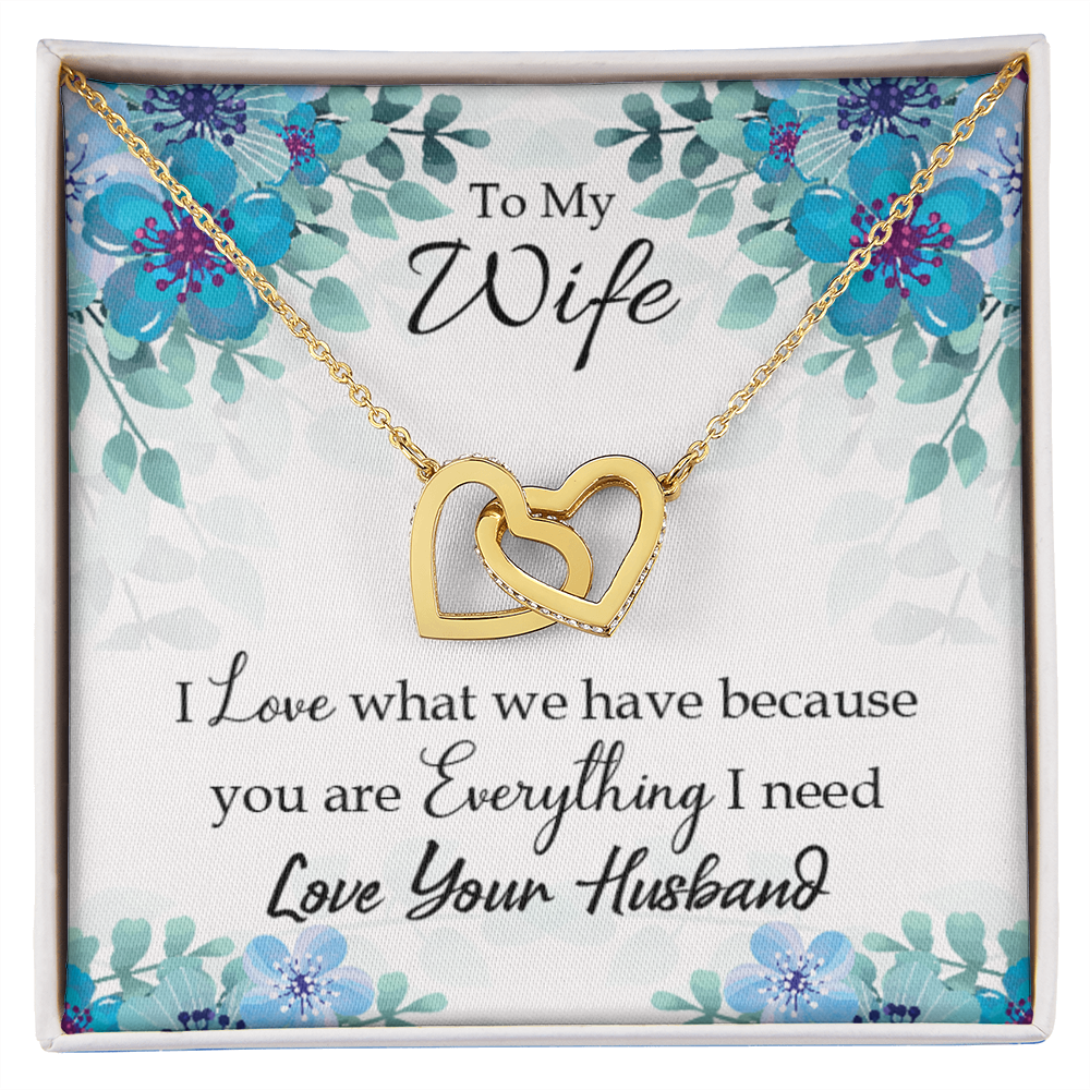 To My Wife When You Love Inseparable Necklace-Express Your Love Gifts