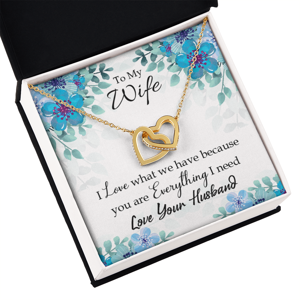 To My Wife When You Love Inseparable Necklace-Express Your Love Gifts