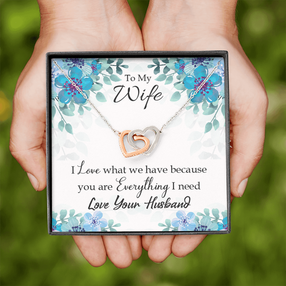 To My Wife When You Love Inseparable Necklace-Express Your Love Gifts