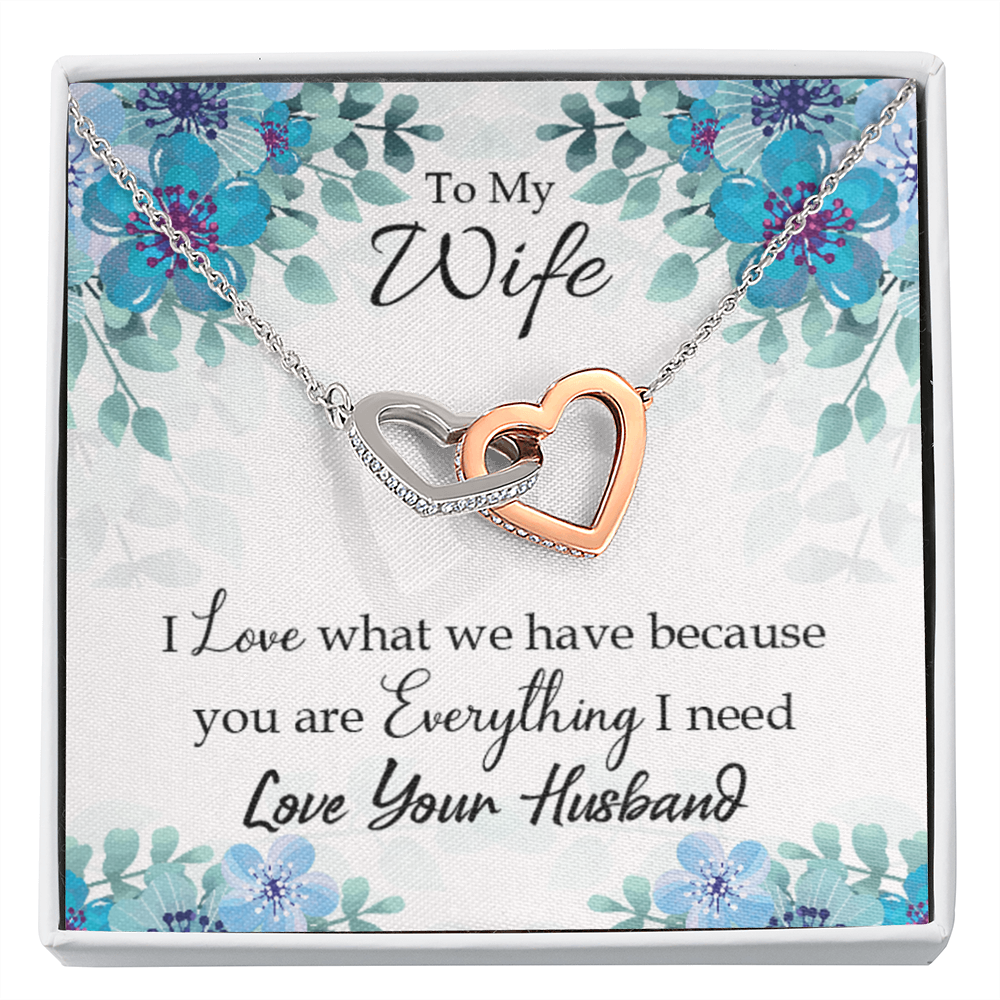 To My Wife When You Love Inseparable Necklace-Express Your Love Gifts