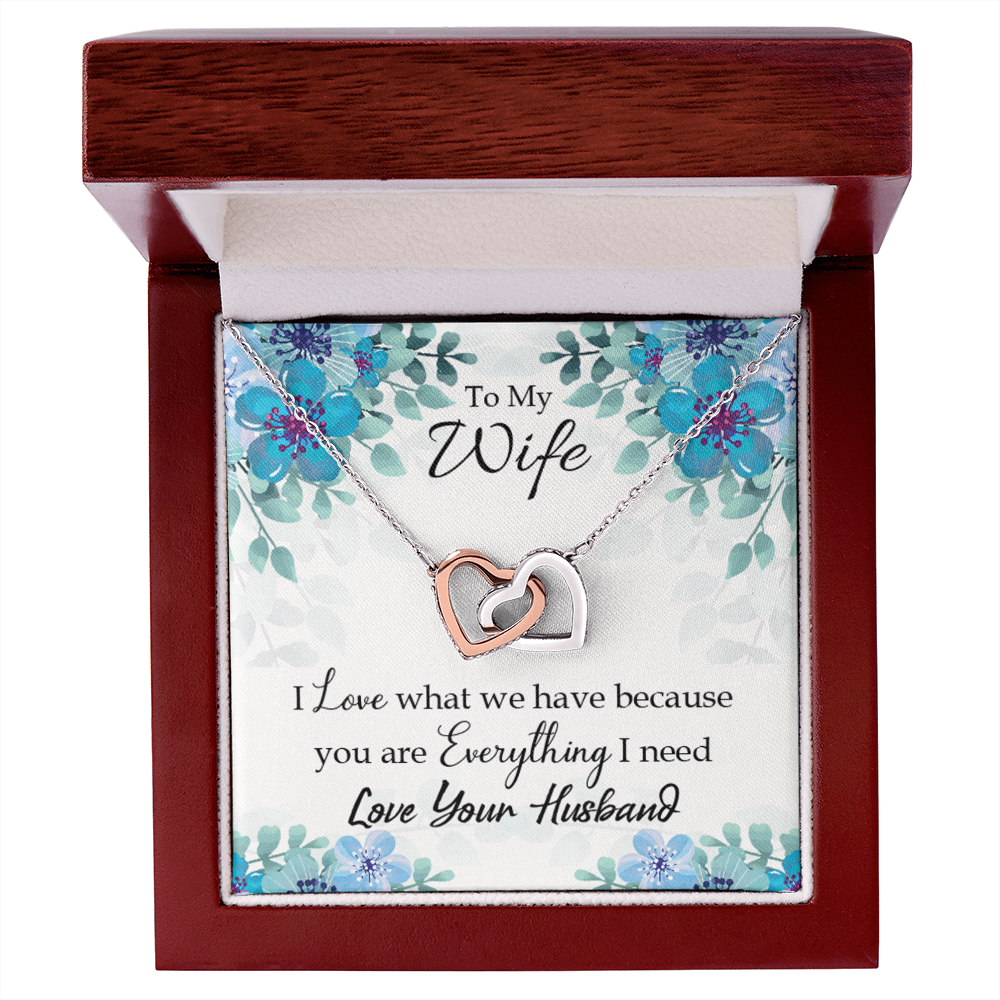 To My Wife When You Love Inseparable Necklace-Express Your Love Gifts