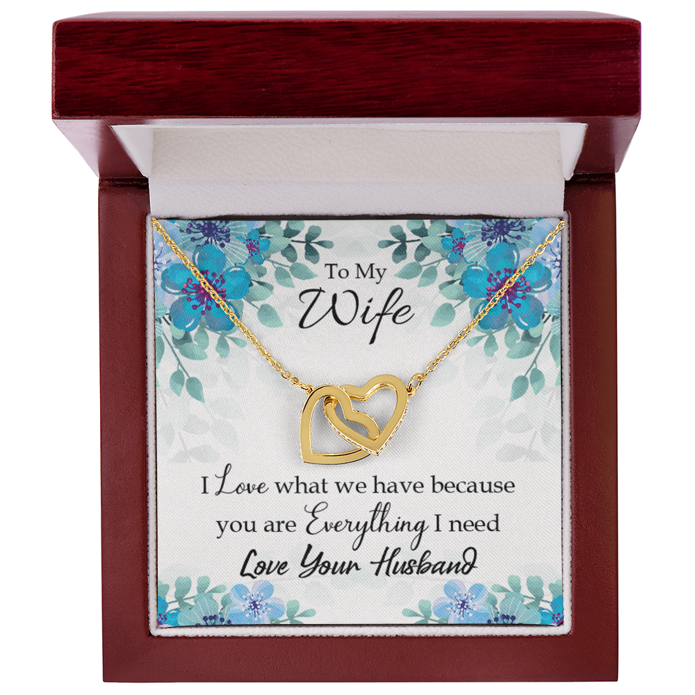 To My Wife When You Love Inseparable Necklace-Express Your Love Gifts