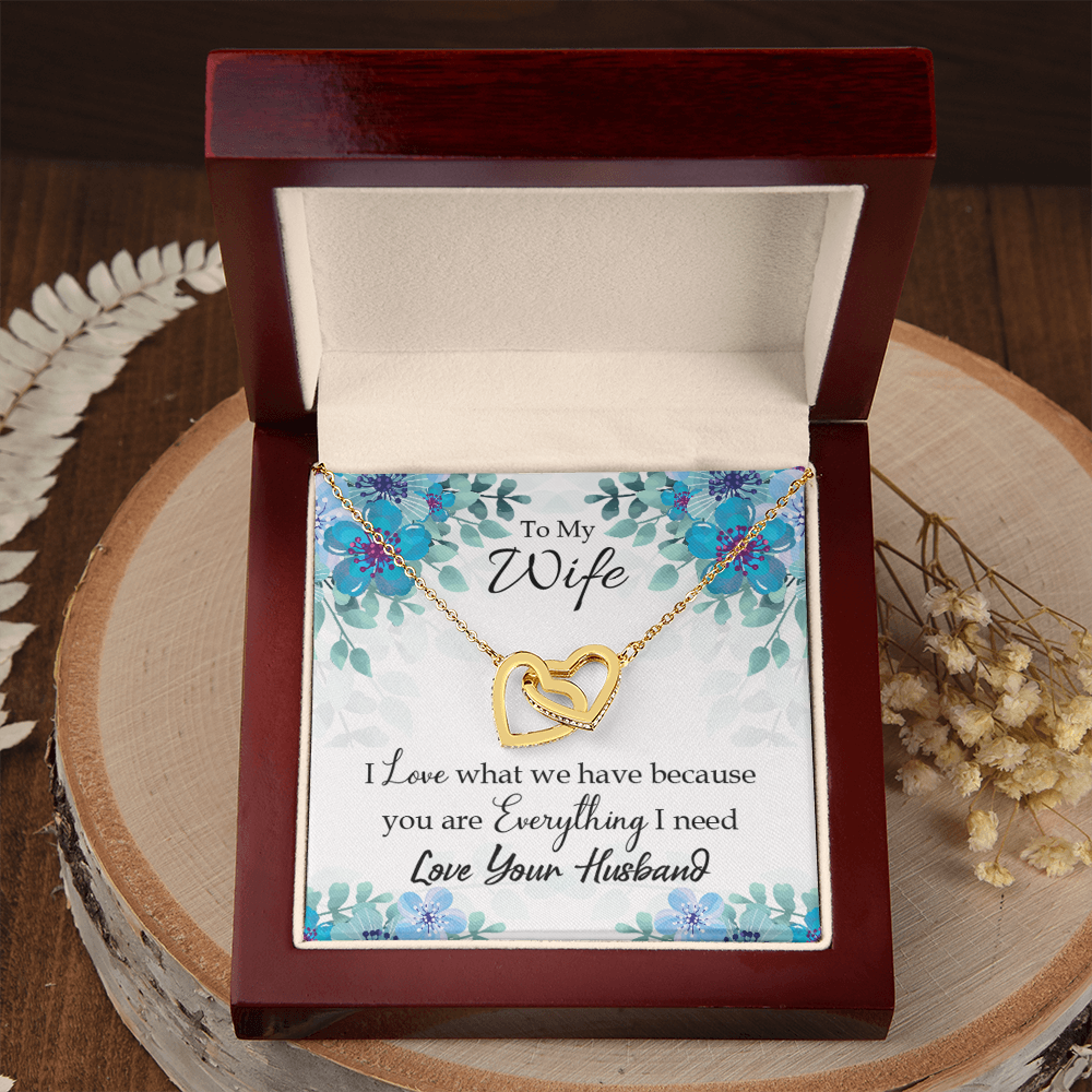 To My Wife When You Love Inseparable Necklace-Express Your Love Gifts