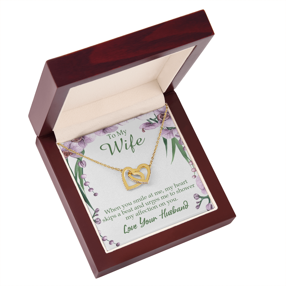 To My Wife When You Smile at Me Inseparable Necklace-Express Your Love Gifts