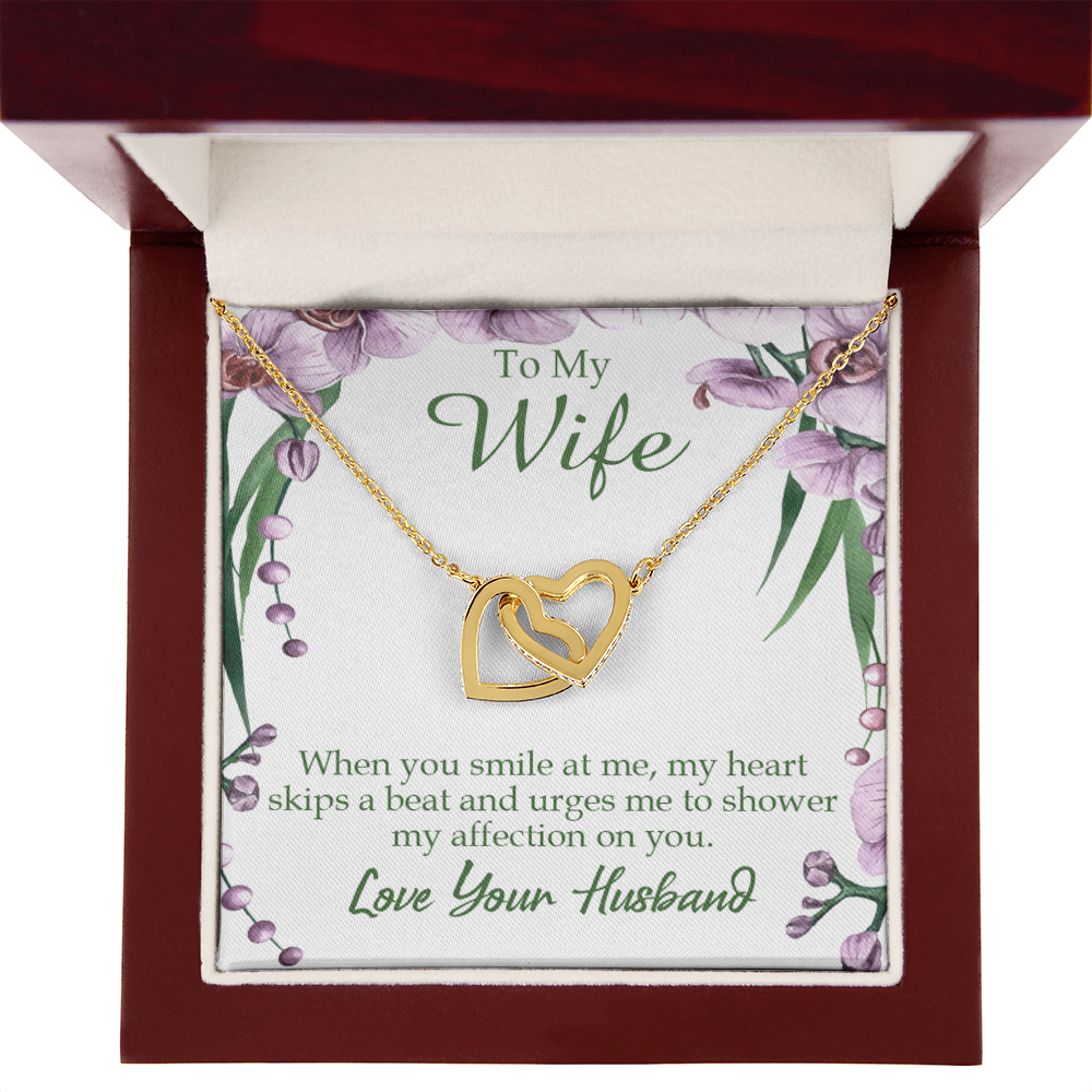 To My Wife When You Smile at Me Inseparable Necklace-Express Your Love Gifts