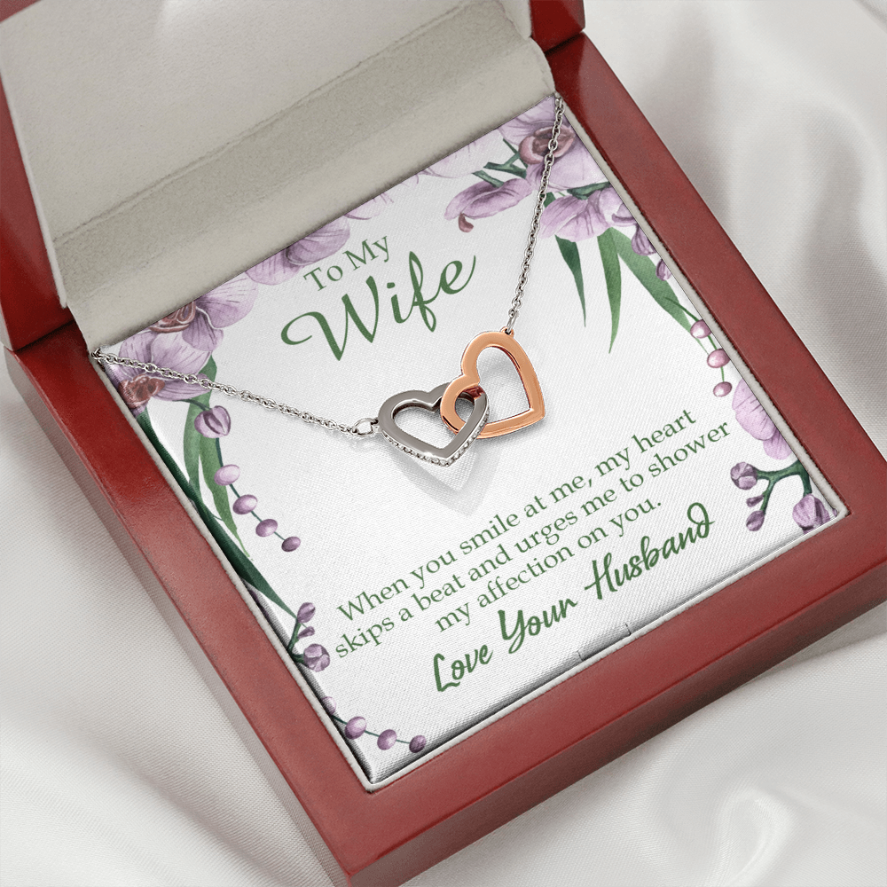 To My Wife When You Smile at Me Inseparable Necklace-Express Your Love Gifts