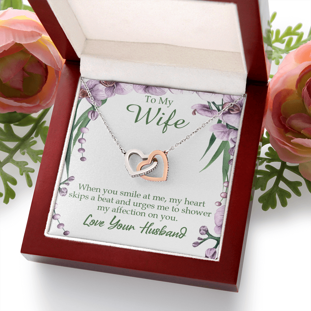 To My Wife When You Smile at Me Inseparable Necklace-Express Your Love Gifts