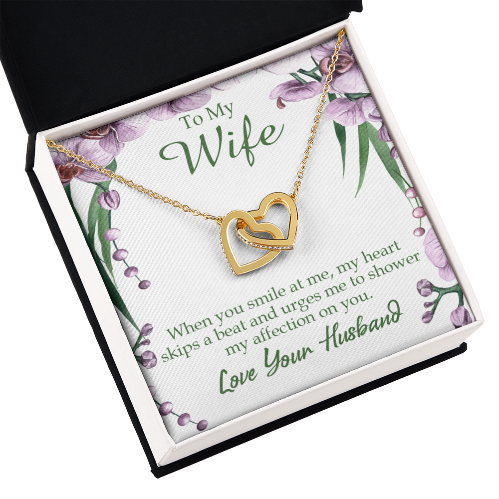 To My Wife When You Smile at Me Inseparable Necklace-Express Your Love Gifts