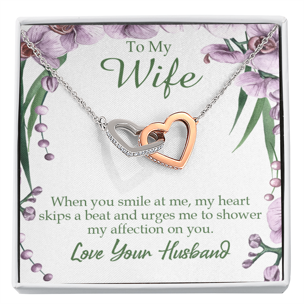 To My Wife When You Smile at Me Inseparable Necklace-Express Your Love Gifts