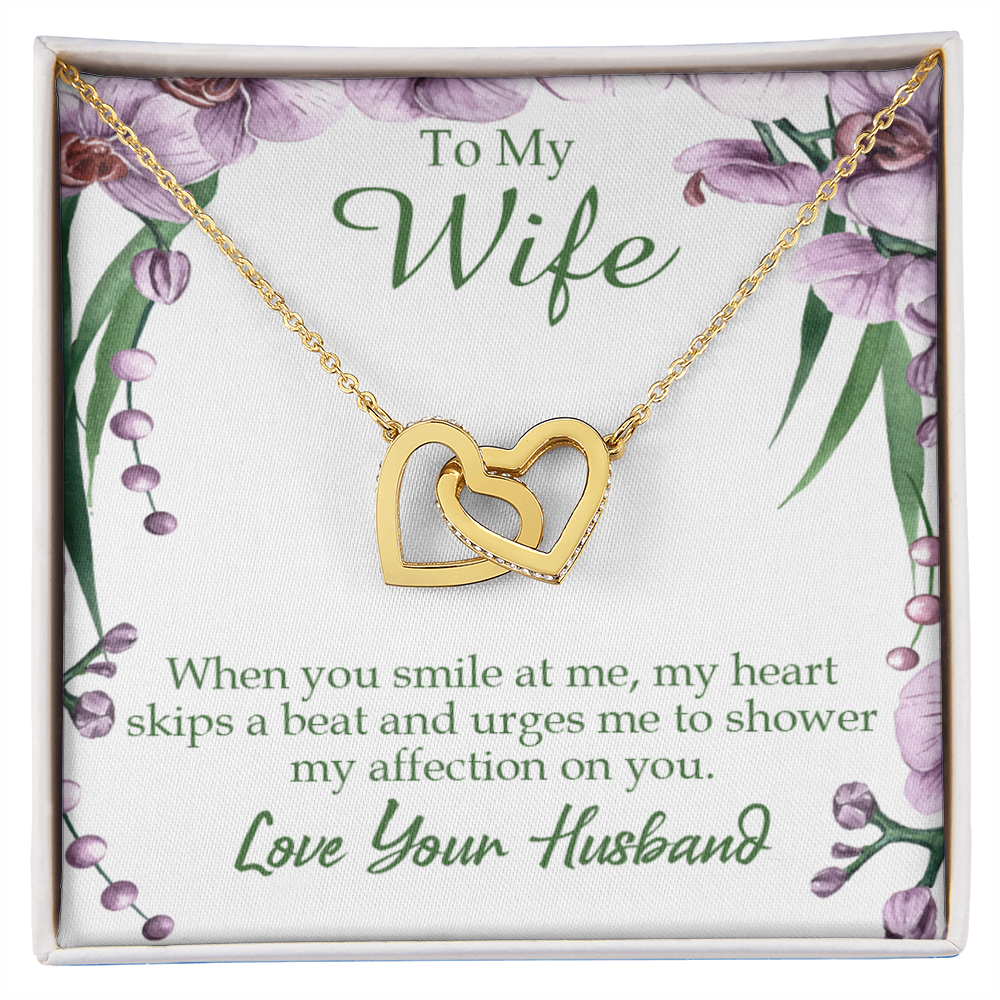 To My Wife When You Smile at Me Inseparable Necklace-Express Your Love Gifts