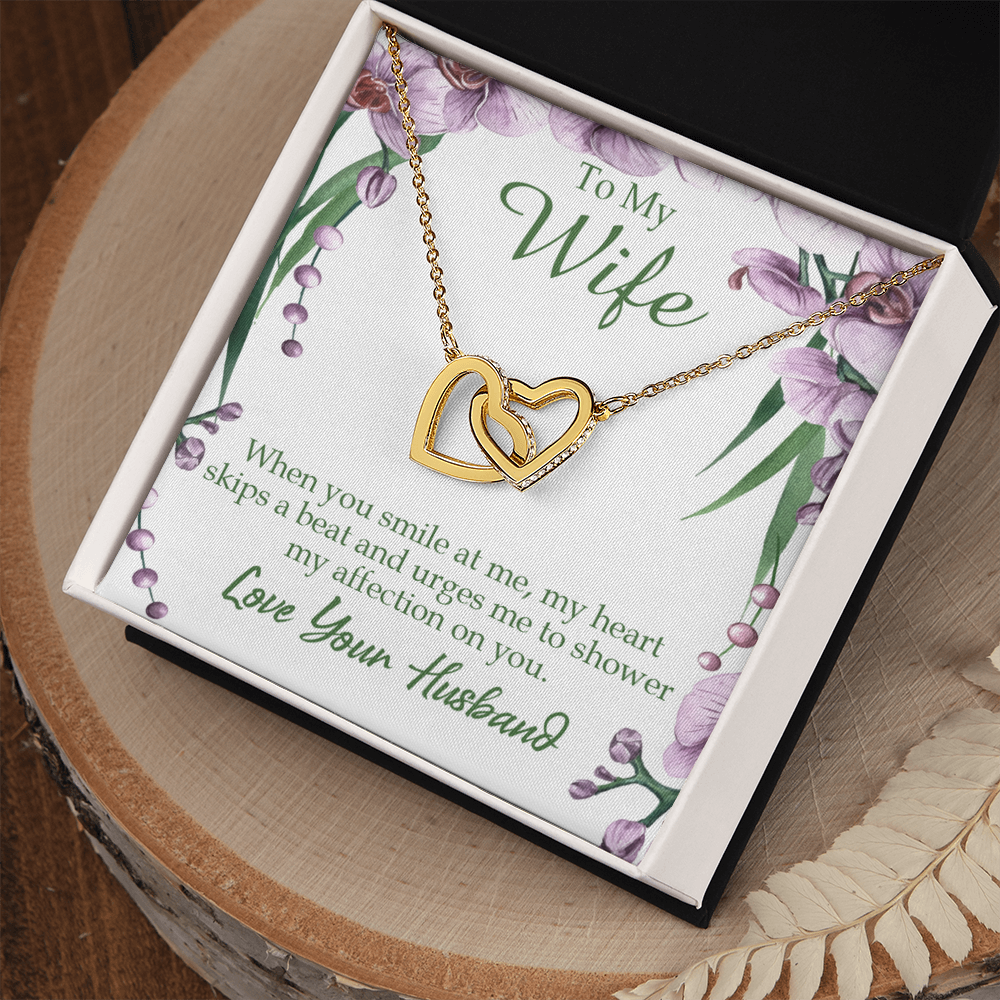 To My Wife When You Smile at Me Inseparable Necklace-Express Your Love Gifts