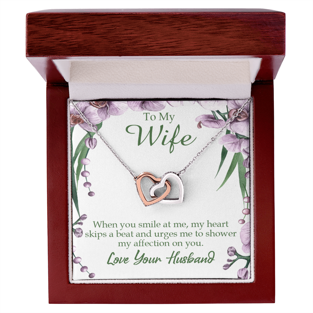 To My Wife When You Smile at Me Inseparable Necklace-Express Your Love Gifts