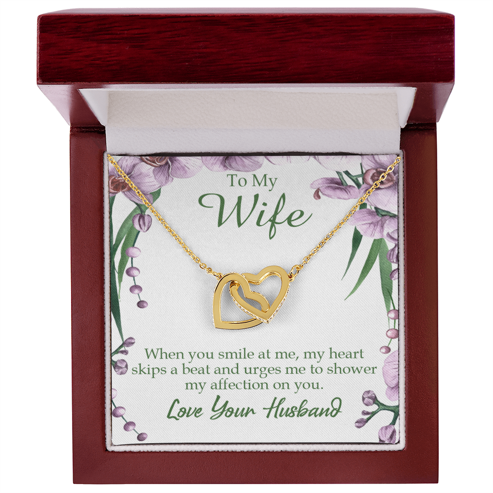 To My Wife When You Smile at Me Inseparable Necklace-Express Your Love Gifts